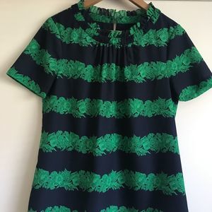 J Crew Striped Short Sleeve Blouse*